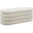 Tectake Polsterbank Altu Bouclé Creme Weiß 110 x 45 x 42 cm