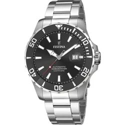 Festina Automatik Herren Automatik F20531/4 - schwarz,silber - 44.0mm