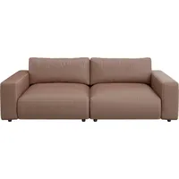 Musterring Big-Sofa LUCIA Mega Sofa, hoher Sitzkomfort, Breite 252cm, Kontrastnaht, in vielen Qualitäten und 4 unterschiedlichen Nähten, 2,5-Sitzer braun