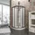 Schulte Home Kreta II Runddusche mit Schiebetür 89 x 202 cm Mattschwarz Sicherheitsglas