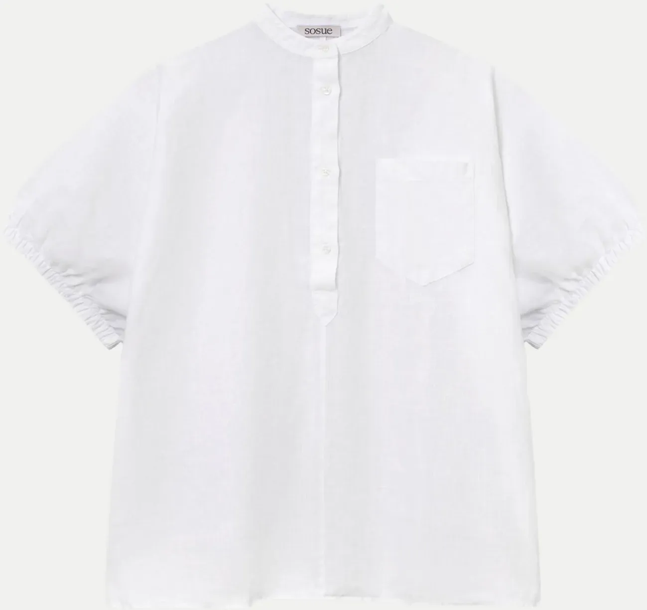 Bluse Cowboy Button Weiß