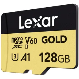 Lexar Gold microSDXC UHS-II U3, V60 Professional Speicherkarte 128 GB