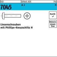 Industrial Quality Supplies ISO 7045 Form C Linsenkopfschraube VG