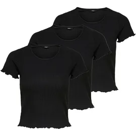 Only T-Shirt Schwarz M
