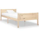 vidaXL Massivholzbett 100 x 200 cm Bronze