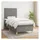 vidaXL Boxspringbett 100 x 200 cm Dunkelgrau