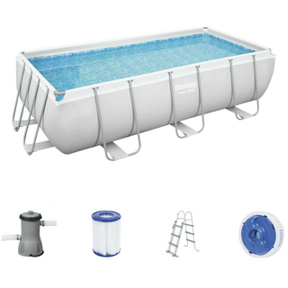 BESTWAY Power Steel Frame Pool Set 404 x 201 x 100 cm inkl. Filterpumpe