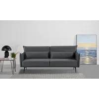 INOSIGN Schlafsofa INOSIGN "TULARE, 204 cm, klappbarer 3-Sitzer mit verstellbarer Rückenlehne", grau (anthrazit), B:204cm H:89cm T:87cm, 100% Polyester, Sofas, Schlafsofa, Schlaffunktion, Velvet-Samtvelours u. Webstoff