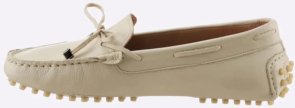 Slipper ANDREA CONTI, Damen, Gr. 37, beige (sand), Glattleder, Leder, Schuhe Slipper