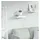 vidaXL Wandregal 40 x 23,5 x 4 cm Weiß Marmor