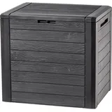 Kadax Gartenkiste, Aufbewahrungsbox aus Kunststoff, 140l, Dunkelbraun
