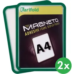 Magnetische Tasche A4, 2 Stk., grün