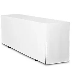 TexDeko Biertischhusse Premium Weiß 220 x 70 cm