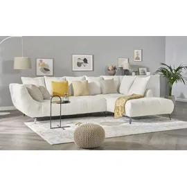 bobb Eckcouch Webstoff 3-Sitzer Beige