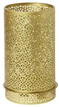 DUNI Kerzenhalter Bliss Windlicht gold  183192 , 1 Karton = 4 Stück, Maße (Ø x H): 120 x 200 mm