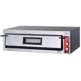 Elektro Pizzaofen Vollschamott Einkammer 9 kW, bis 500°C für 6 Pizzen 36 cm