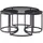 [en.casa] Couchtisch 2er Set Kokkola Rauchglas/Marmoroptik, schwarz [en.casa]
