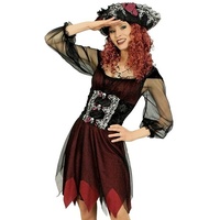 Das Kostümland Piraten-Kostüm Piratin Abigail Kostüm - Tolles Piraten Kleid mit Hut für Damen 34/36