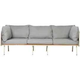 Beliani Senise Loungesofa weiß/grau