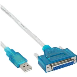 InLine USB zu 25pol parallel - Drucker-Adapterkabel - 1,8m