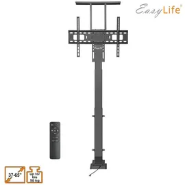 Easy Life EasyLife - TV Lift / TV Bodenständer elektrisch mit Fernbedienung, 37 bis 65 Zoll, VESA bis 600x400 (schwarz)