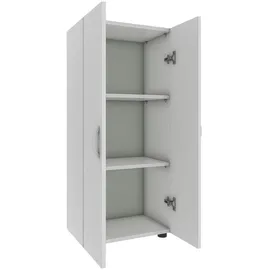 MID.YOU Ulas Aktenschrank 49 x 34 x 108 cm weiß