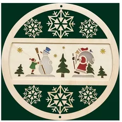 Glässer Erzgebirge Fensterbild Winterwald