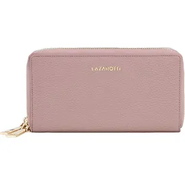 lazarotti Bologna Leather Double Zip Around Wallet Damen Geldbörse rosa