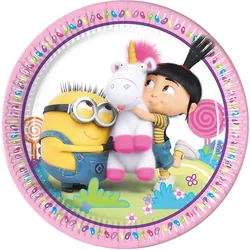 Procos - Minions Einhorn - Pappteller (Ø23cm, 8 Stück)