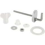 Wenko Befestigung für Duroplast WC-Sitze WC-Sitz Befestigungsersatz-Set Glänzend