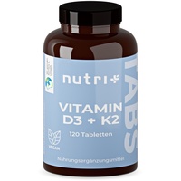 Vitamin D3 K2 Vegan Tabletten - D3+K2 Depot - D3 1000 i.e. K2 MK7 keine Kapseln