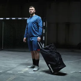 Kempa Trolley Sporttasche mit Rollen und Griff schwarz M 60 L