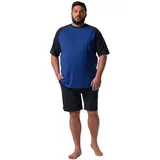 Men Plus by Happy Size Pyjama navy / schwarz XL