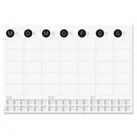 Sigel HO550 Papier-Schreibunterlage, ca. DIN A2 - extra groß, Wandkalender mit Kalendarium für 2025/26/27 mehrfarbig
