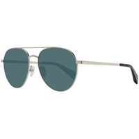 Ted Baker TB 1682 Herren-Sonnenbrille Vollrand Pilot Metall-Gestell, Gold