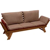 DEGAMO Tirol Liegesofa eukalyptus geölt/rot