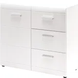 Germania GW-Adana Kommode Holz, weiß 40 x 96 x 86 cm