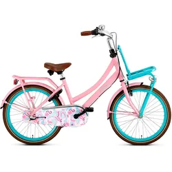 Popal Daily Dutch Basic+ N3 - Kinder Hollandrad - Citybike - 22 Zoll - Pink/Mint rosa|HELLGRÜN 22