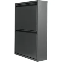 [en.casa] Sokndal 50 x 71 x 15 cm grau / grau