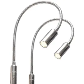 Kalb Material Für Möbel Bettleuchte Chrom 2 St.