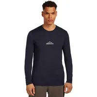 Icebreaker Merino 150 Tech Lite Road To Cook Langarm-t-shirt - Midnight Navy - XL