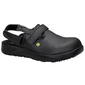 ELTEN Clog MICHEL black ESD SB, Herren, Textil, Stahlkappe, leicht, klassisch, Schwarz, Größe: 48