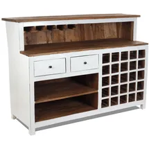 DESIGN DELIGHTS Barschrank 150 x 110 x 55 cm Weiß