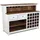 DESIGN DELIGHTS Barschrank 150 x 110 x 55 cm Weiß