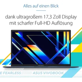 Asus Vivobook 17 Intel Core 5 120U 16 GB RAM 512 GB SSD Win11 Pro Quiet Blue