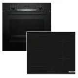 Bosch Backofen-Set EcoClean mit Induktionskochfeld PowerBoost - autark, 60 cm