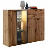 MCA Furniture MCA Highboard Assini Holz Braun Wildeiche