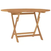 VidaXL Gartentisch Klappbar Ø 110 x 75 cm Teak