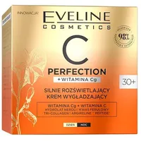 Eveline Cosmetics C-Perfection Strahlende Glättungscreme 30+ mit Tri-Collagen-Komplex, Neroli-Hydrolat