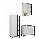 Vicco Karen 3-tlg. Anthrazit/Weiß